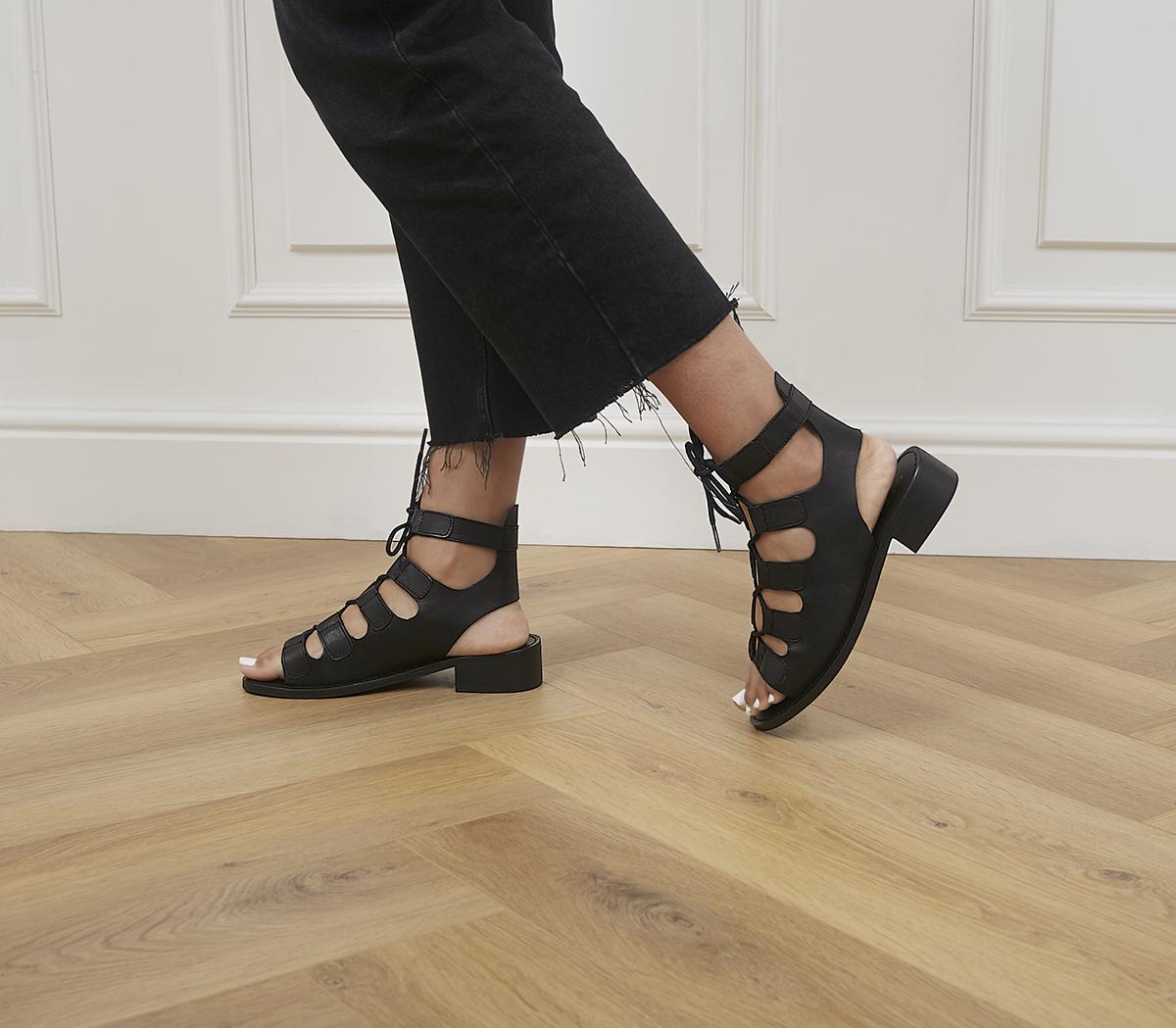 Lace up outlet low block heels