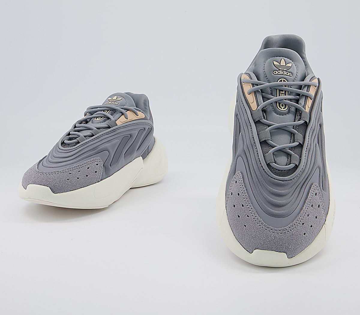 adidas Ozelia Trainers adidas Ozelia Trainers Off White Grey Halo Blush