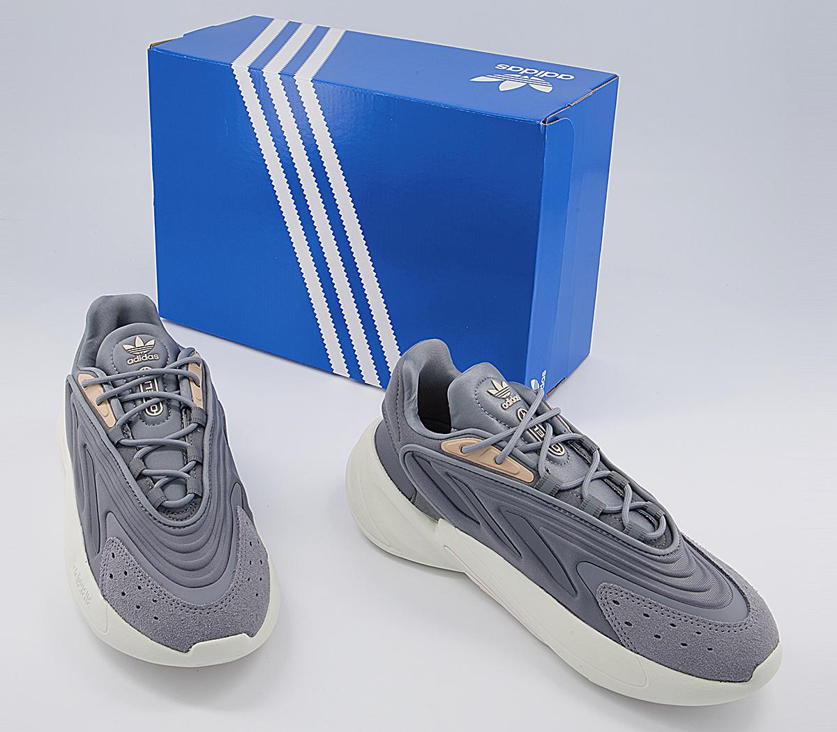 adidas Ozelia Trainers adidas Ozelia Trainers Off White Grey Halo Blush