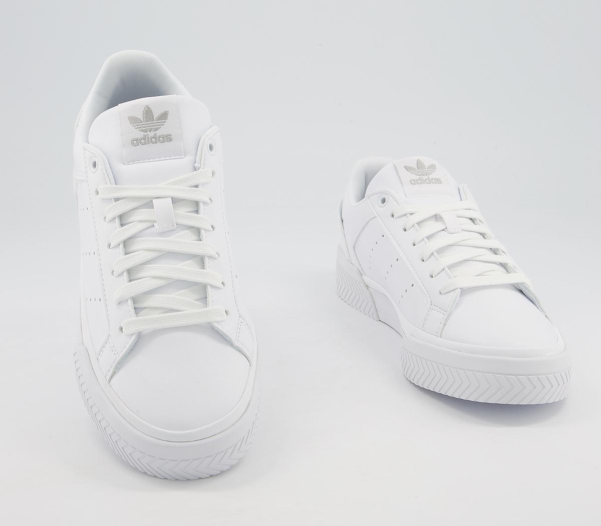 adidas Court Tourino Trainers adidas Court Tourino Trainers White White Silver Metallic