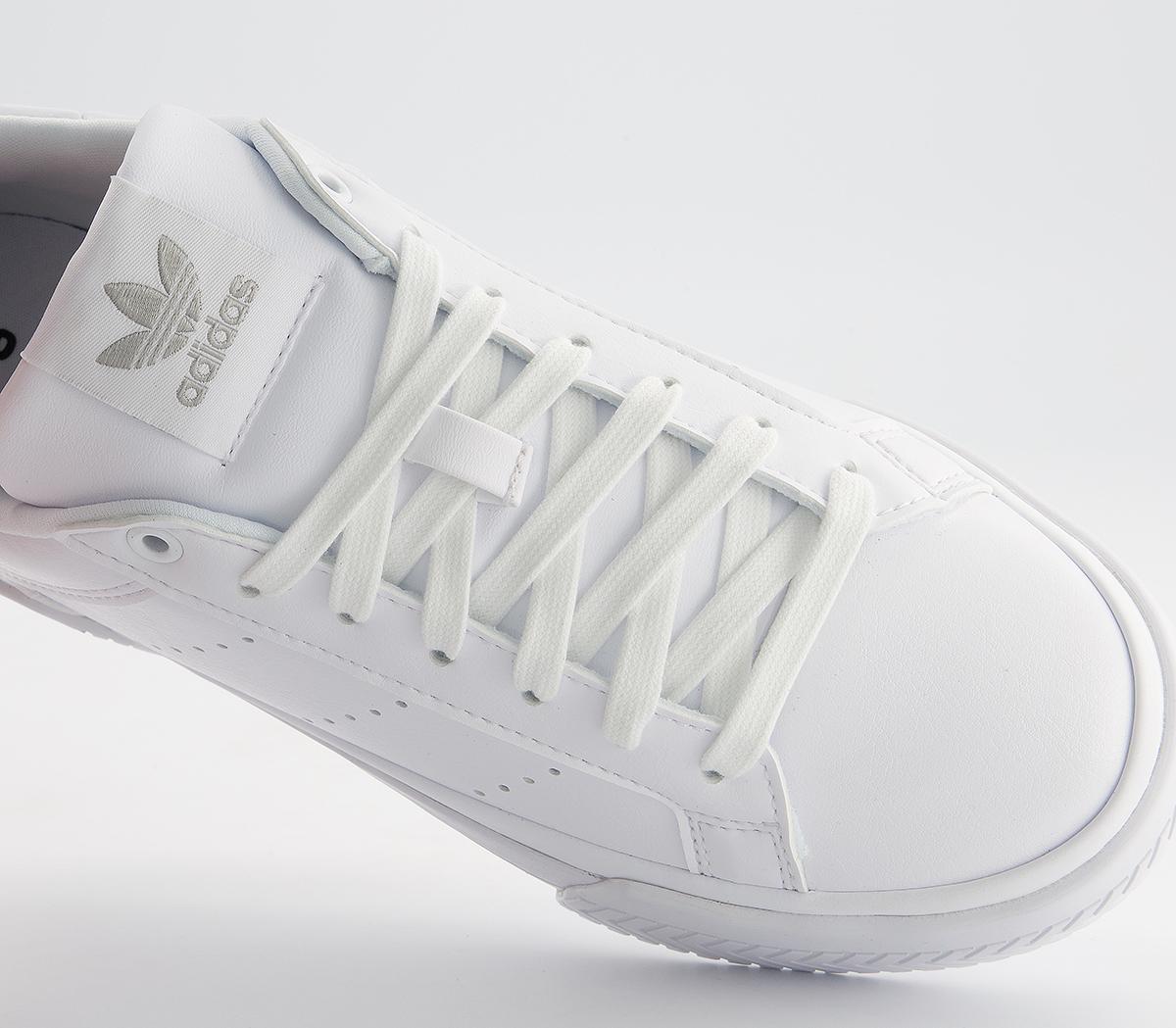adidas Court Tourino Trainers adidas Court Tourino Trainers White White Silver Metallic