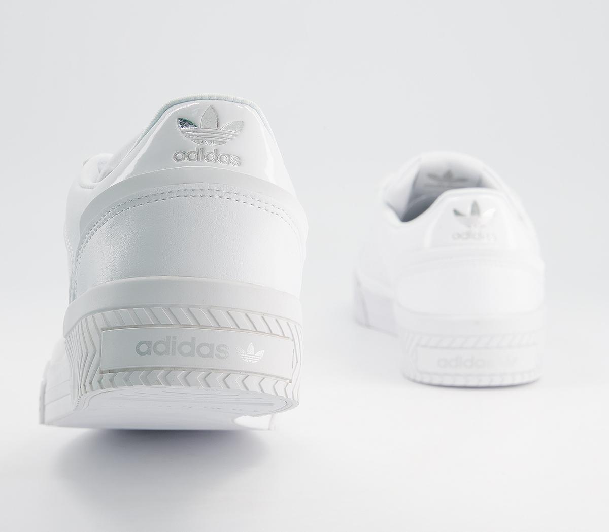 adidas Court Tourino Trainers adidas Court Tourino Trainers White White Silver Metallic