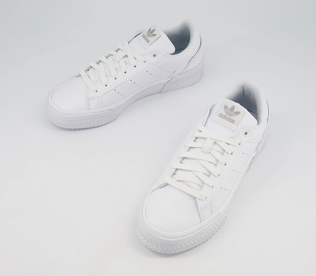 adidas Court Tourino Trainers adidas Court Tourino Trainers White White Silver Metallic