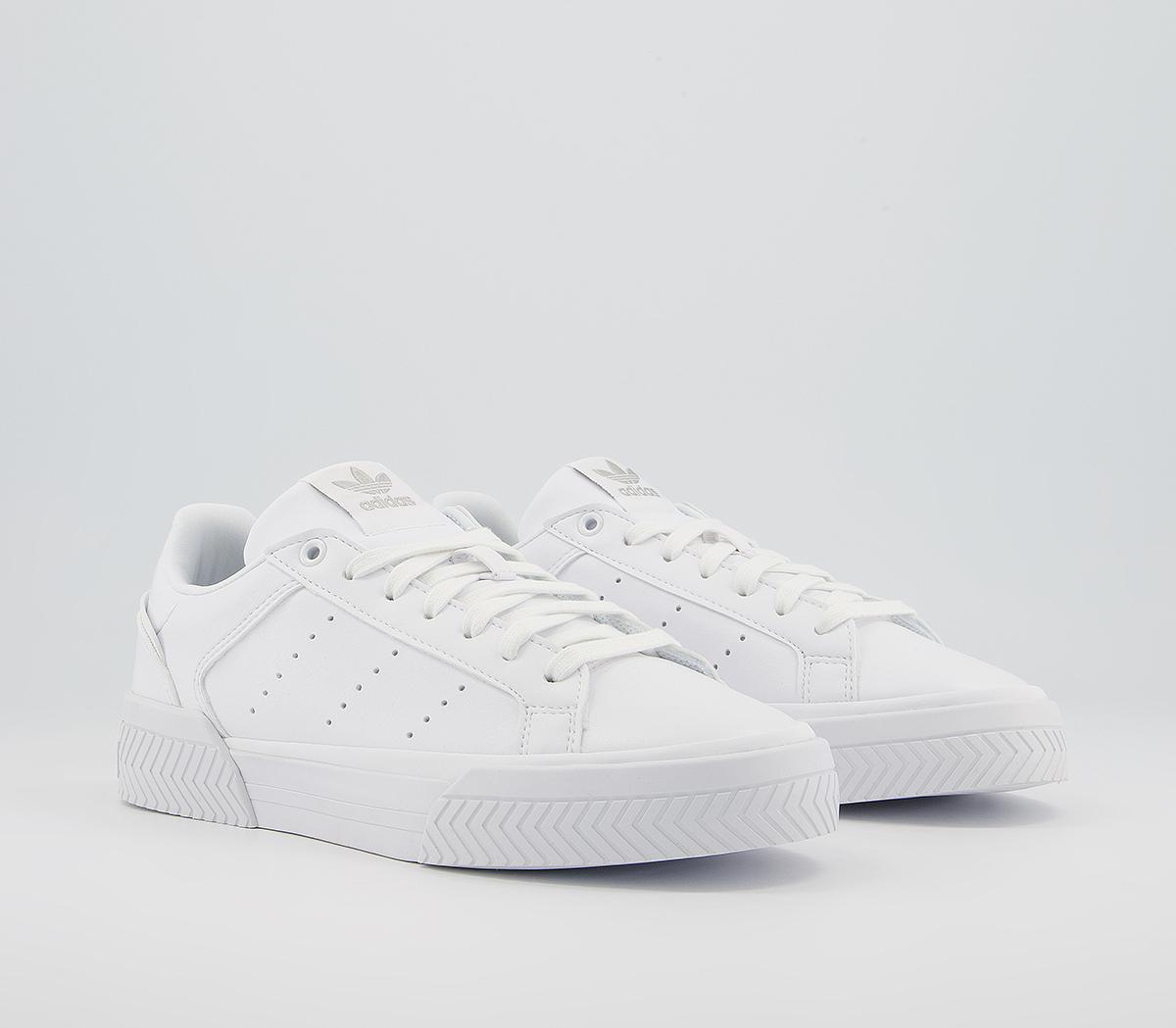 adidas Court Tourino Trainers adidas Court Tourino Trainers White White Silver Metallic