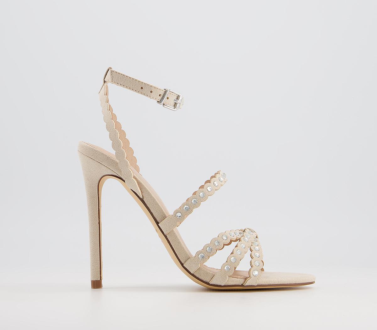 OFFICE High Pressure Embellished Strappy High Heeled Stiletto Sandals ...