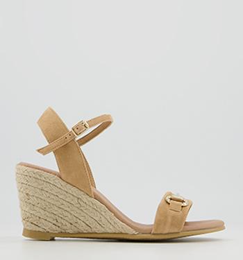 OFFICE Matchpoint Snaffle Espadrilles Camel Suede
