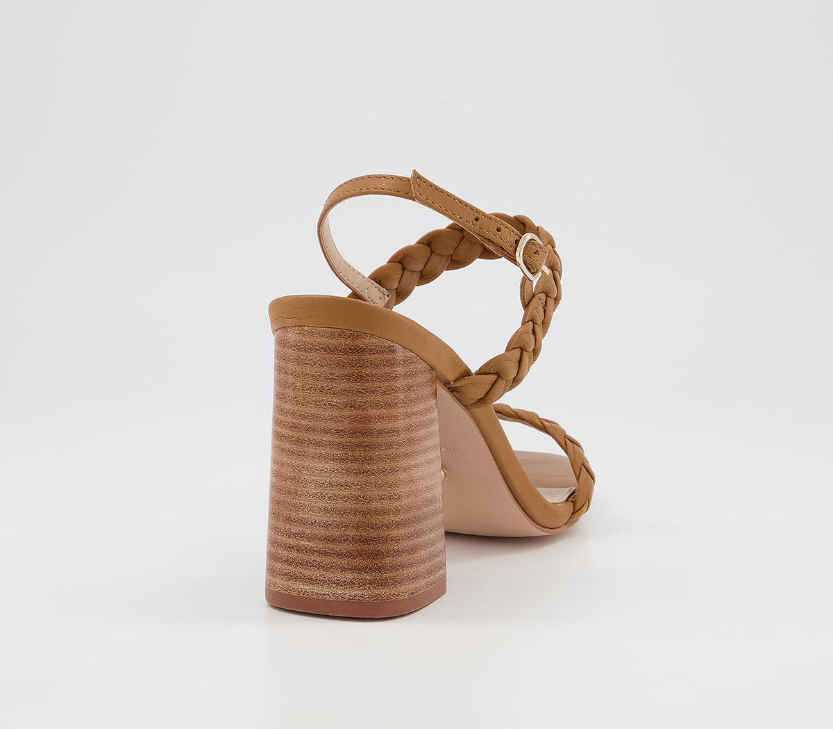 Office Handle It Braided Block Heels Office Handle It Braided Block Heels Tan Leather