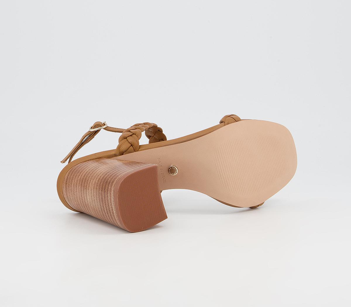 Office Handle It Braided Block Heels Office Handle It Braided Block Heels Tan Leather