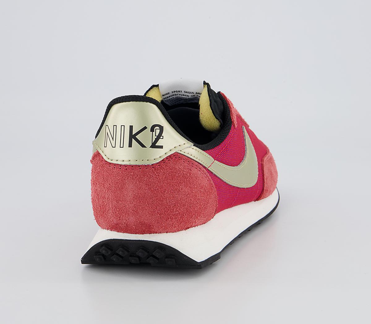 Nike Waffle 2 Trainers Nike Waffle 2 Trainers Gym Red Metallic Gold Star Hyper