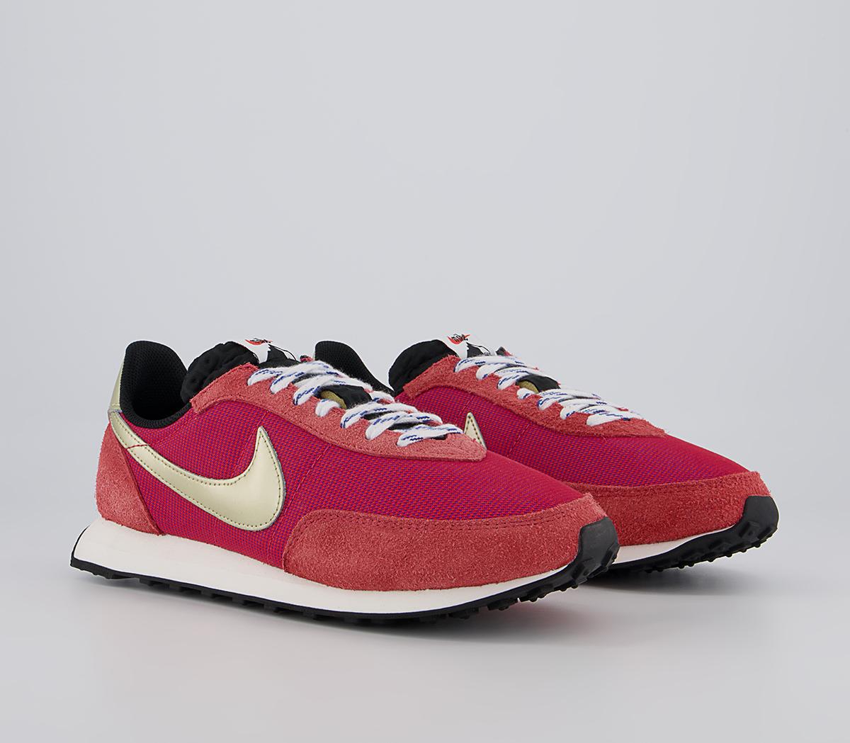 Nike Waffle 2 Trainers Nike Waffle 2 Trainers Gym Red Metallic Gold Star Hyper