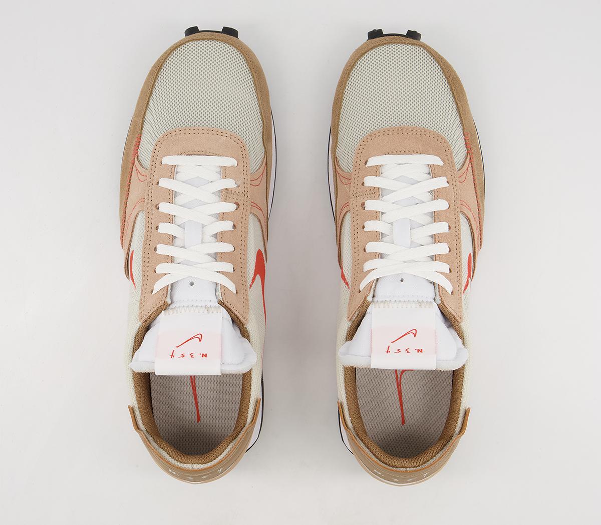 Nike Daybreak Type Trainers Nike Daybreak Type Trainers Bone Orange Hemp Driftwood White