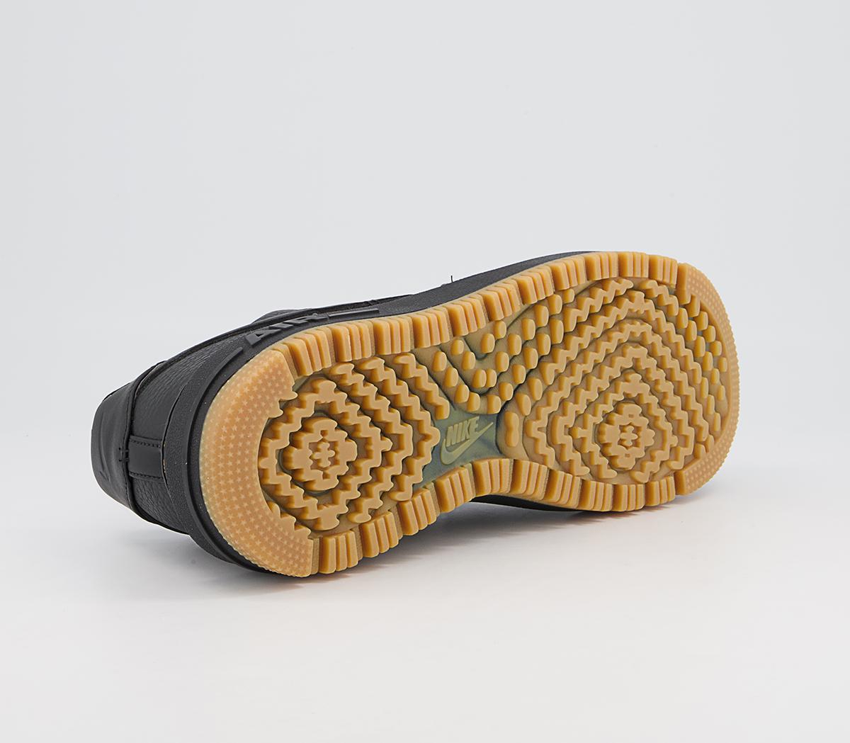 NikeAir Force 1 Luxe TrainersBlack Black Bucktan Gum Yellow
