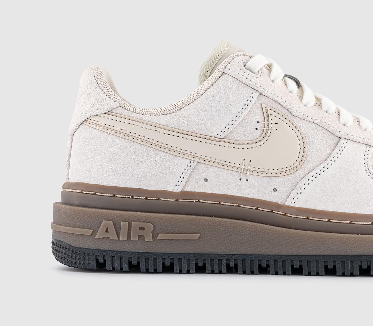 NikeAir Force 1 Luxe Trainers NikeAir Force 1 Luxe TrainersLight Orewood Brown Sail Gum Dark Brown