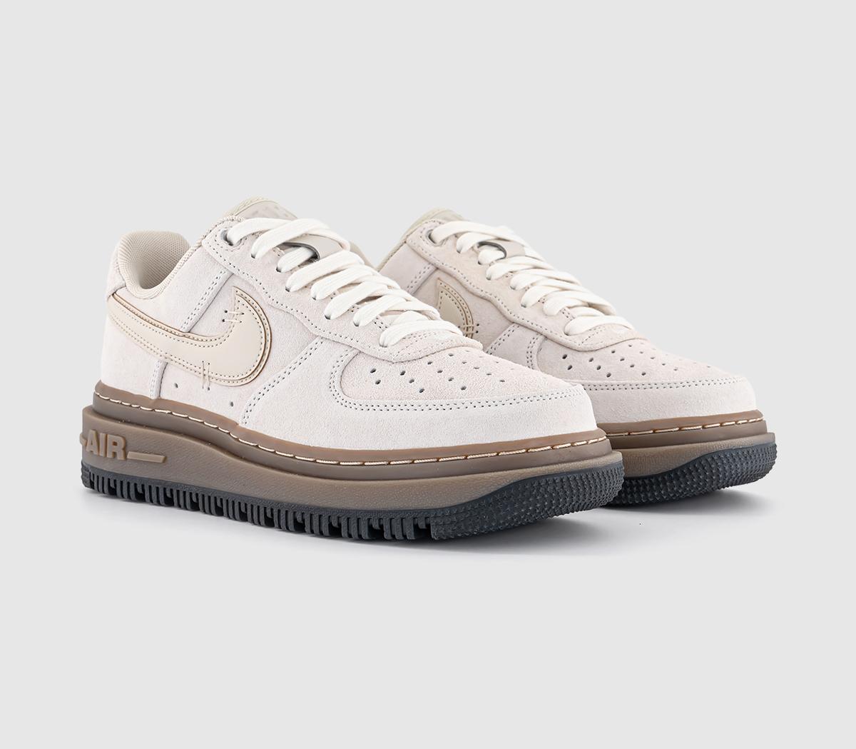NikeAir Force 1 Luxe Trainers NikeAir Force 1 Luxe TrainersLight Orewood Brown Sail Gum Dark Brown