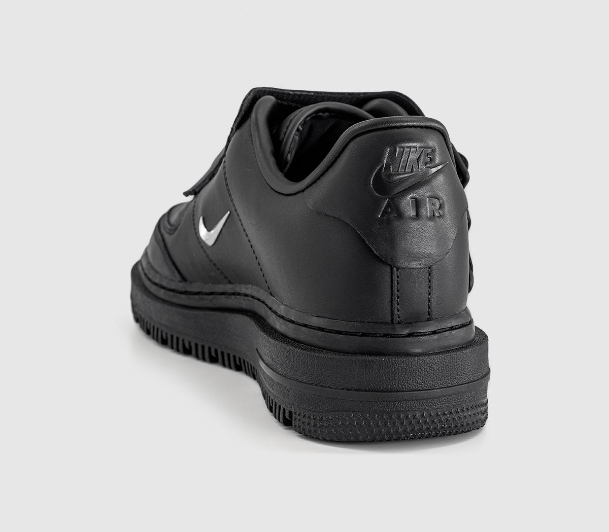 NikeAir Force 1 Luxe TrainersBlack Metallic Silver