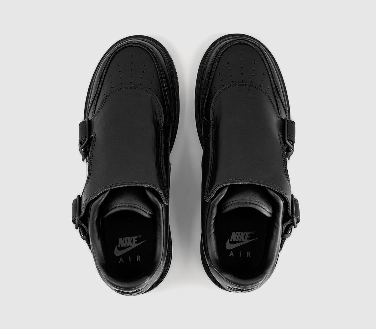 NikeAir Force 1 Luxe TrainersBlack Metallic Silver