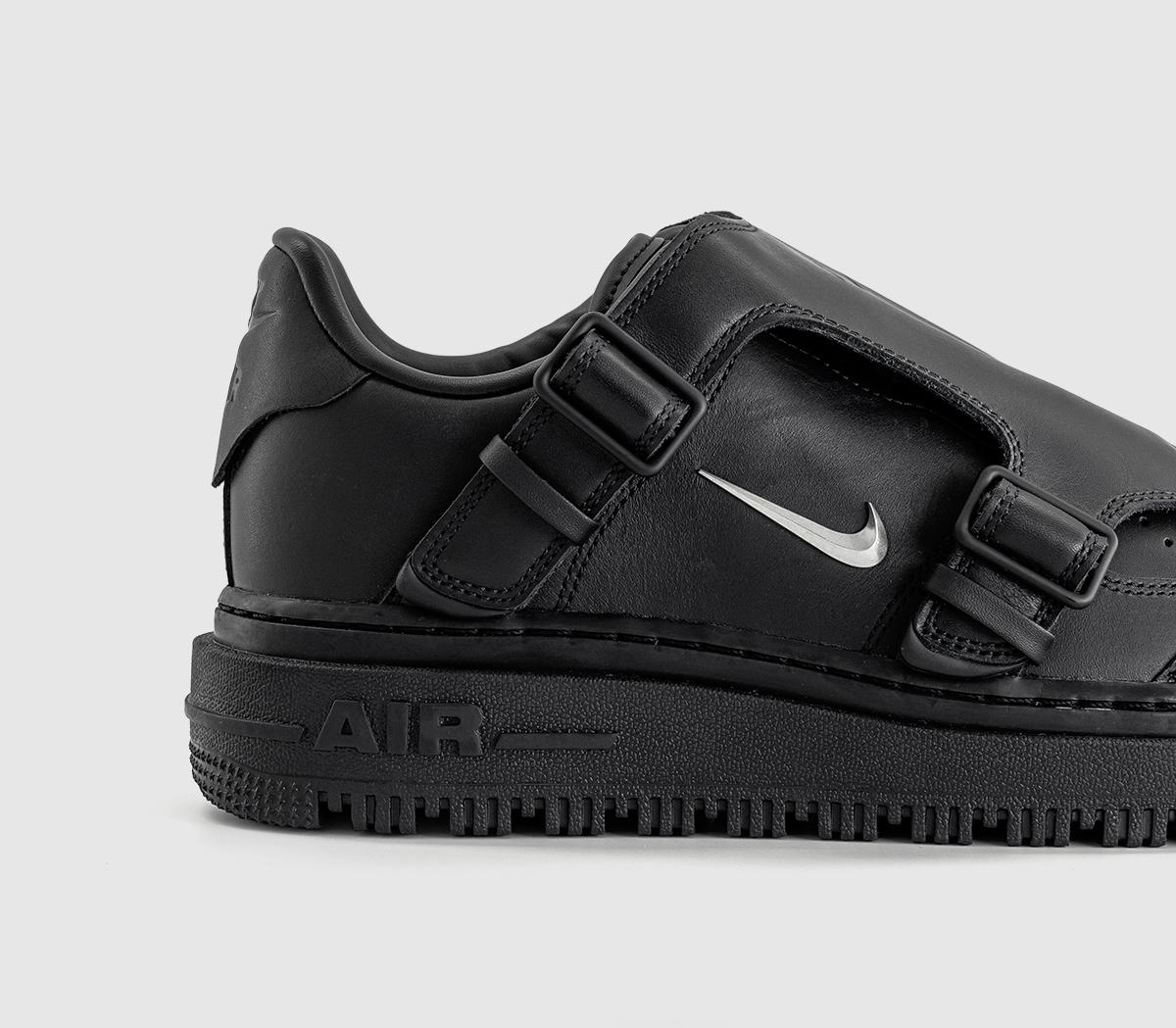 NikeAir Force 1 Luxe TrainersBlack Metallic Silver