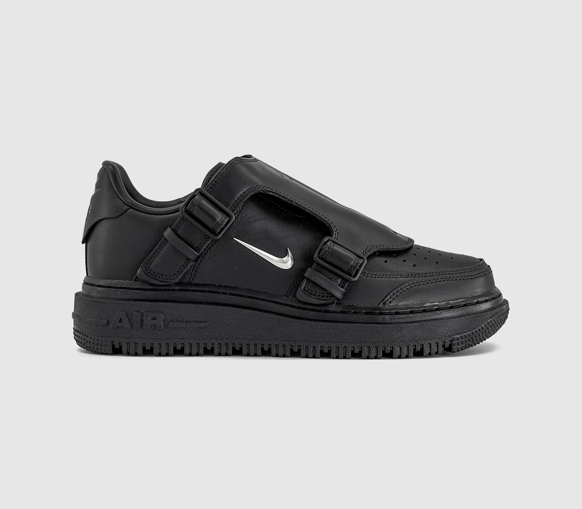 NikeAir Force 1 Luxe TrainersBlack Metallic Silver