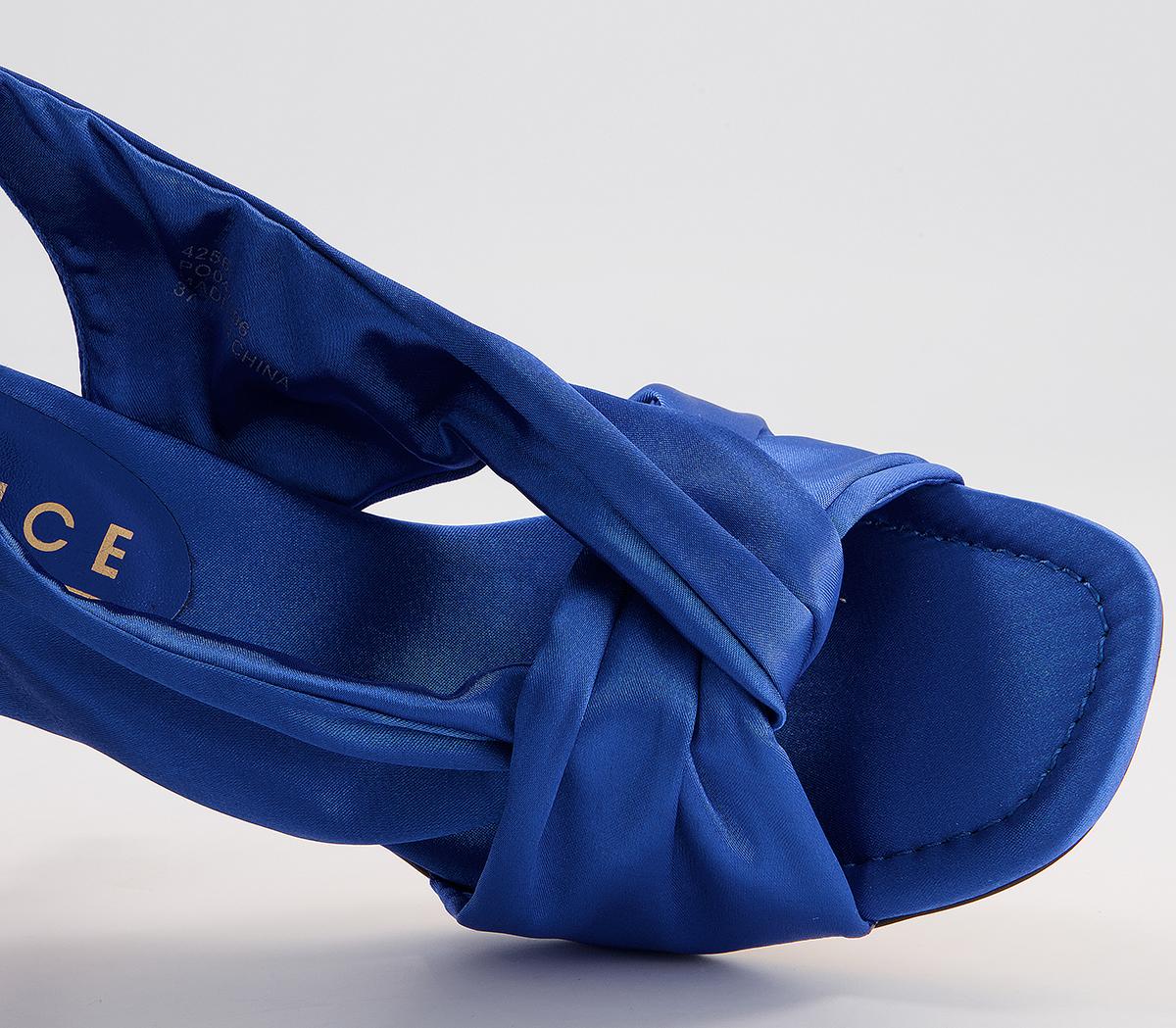 Office Hardware Twist Slingback Heels Office Hardware Twist Slingback Heels Electric Blue