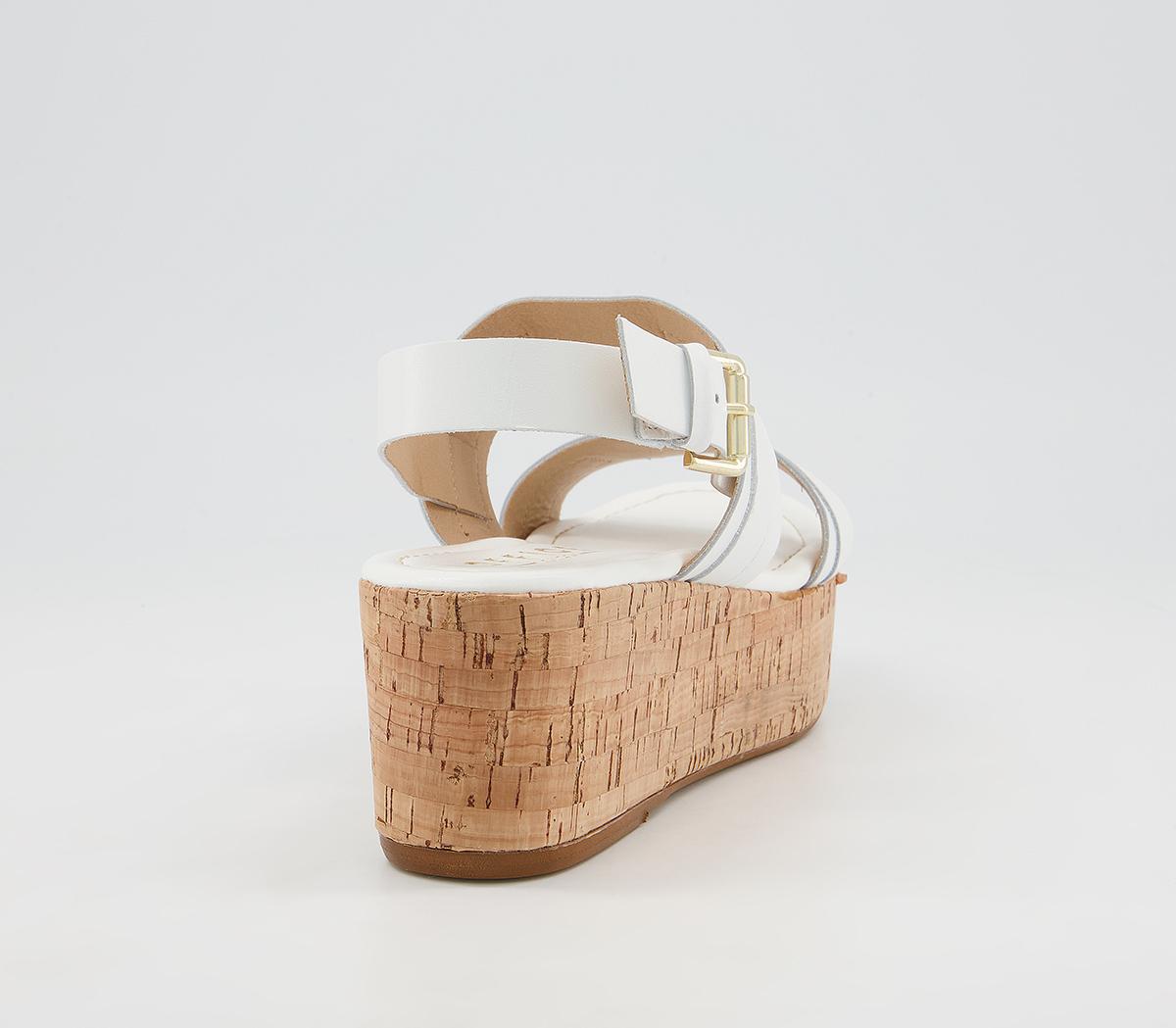 Office Metaphor Gold Hardware Cork Flatforms Office Metaphor Gold Hardware Cork Flatforms White