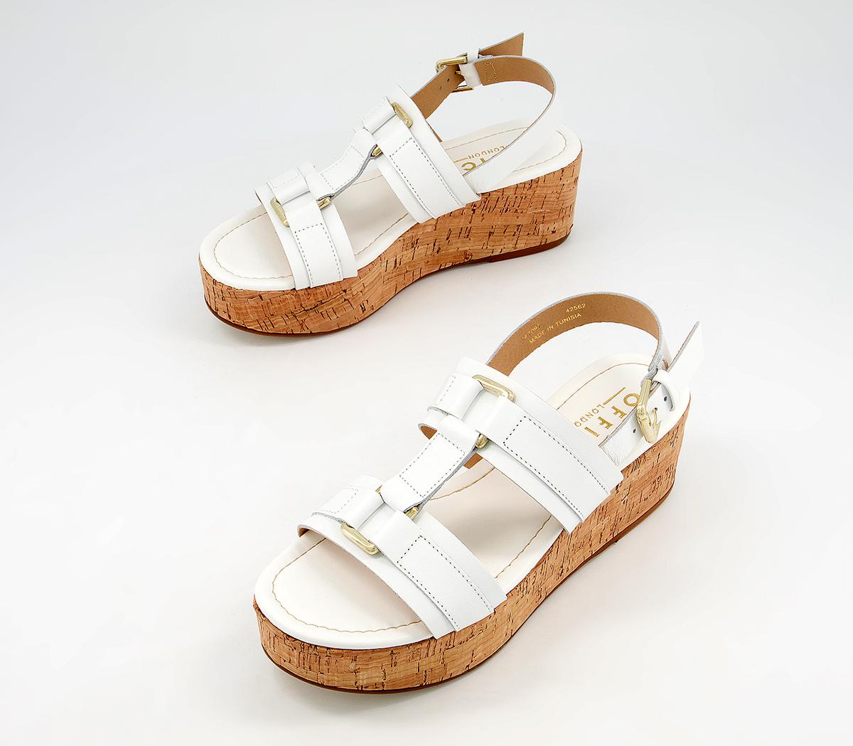 Office Metaphor Gold Hardware Cork Flatforms Office Metaphor Gold Hardware Cork Flatforms White