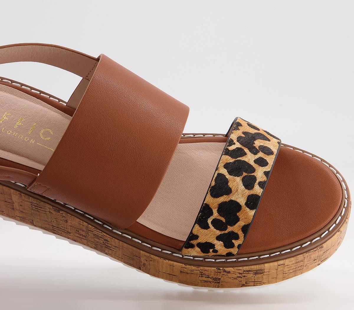 OFFICEMinority Two Part Eva Wedges OFFICEMinority Two Part Eva WedgesTan Leopard