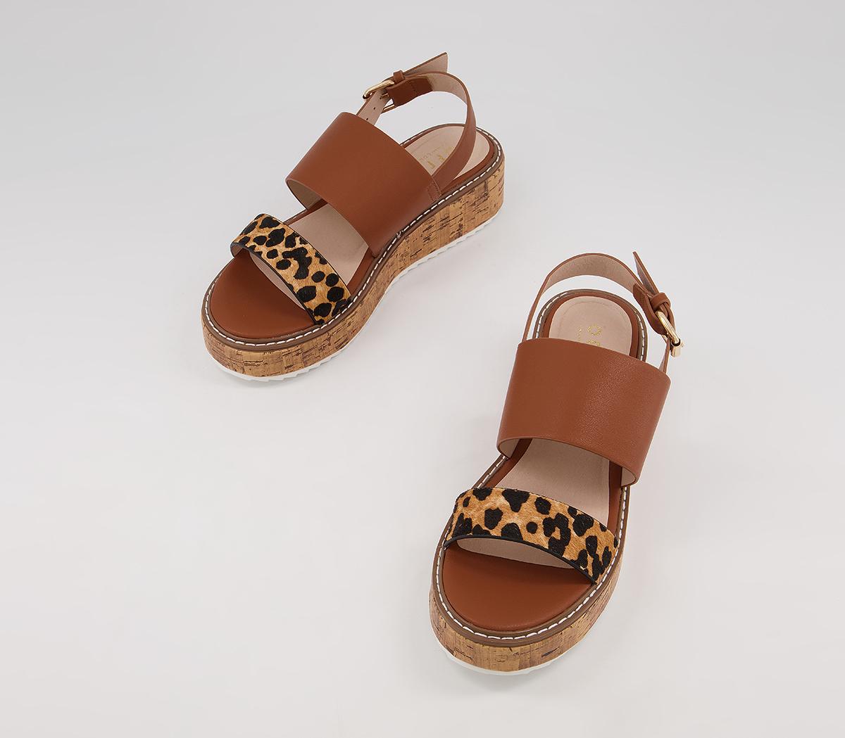 OFFICEMinority Two Part Eva Wedges OFFICEMinority Two Part Eva WedgesTan Leopard