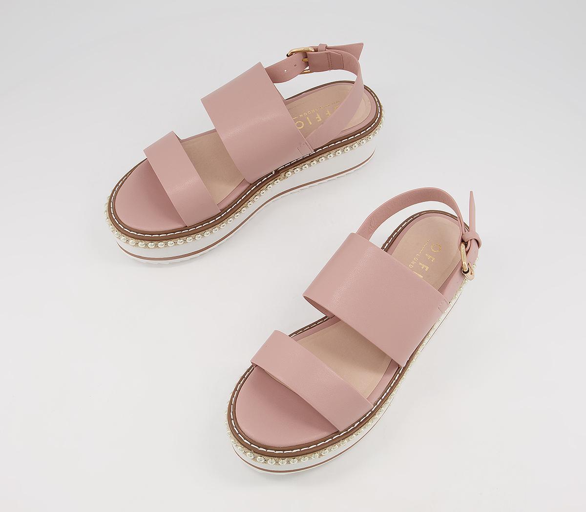 Office Minority Two Part Eva Wedges Office Minority Two Part Eva Wedges Dusty Pink