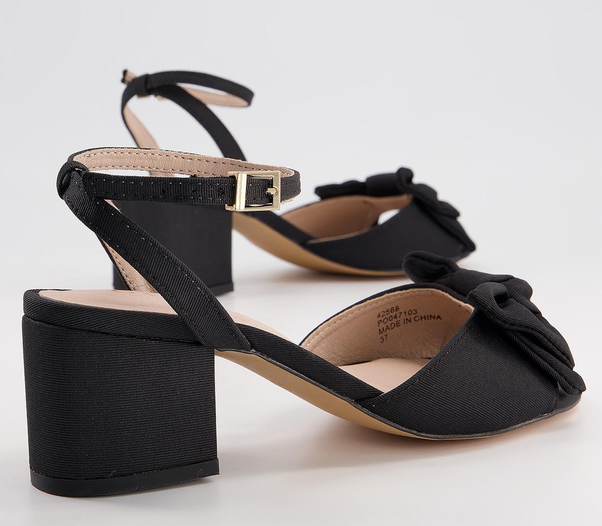 Office Maybe-baby Bow Block Heels Office Maybe-baby Bow Block Heels Black