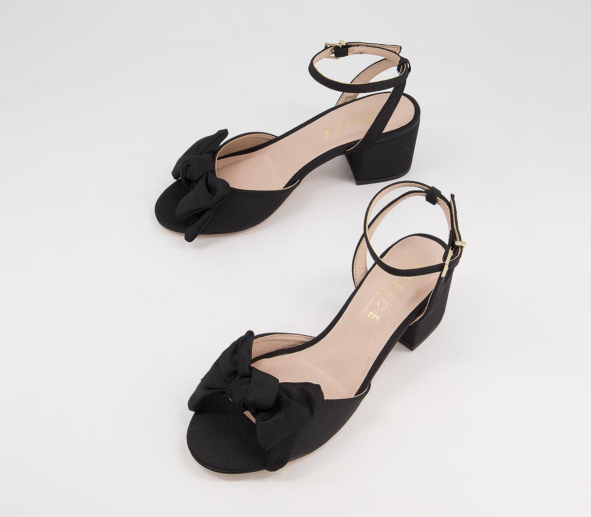 Office Maybe-baby Bow Block Heels Office Maybe-baby Bow Block Heels Black