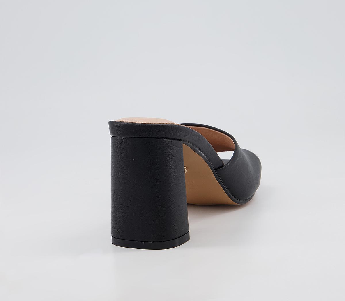 OFFICEMalla Easy Slip On Mid Heel MulesBlack