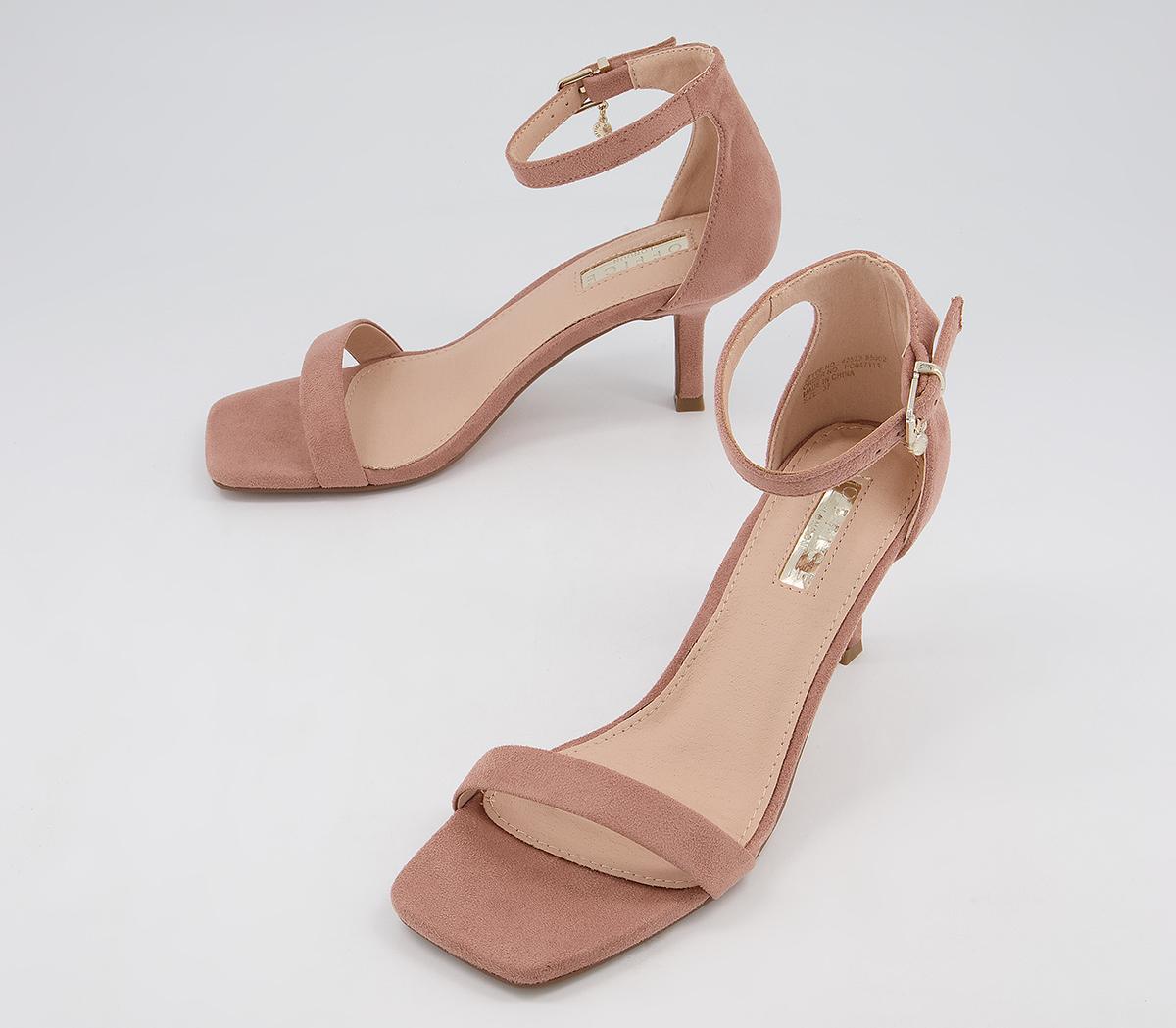 Office Moderate Minimal Two Part Low Stiletto Mid Heeled Sandals Office Moderate Minimal Two Part Low Stiletto Mid Heeled Sandals Nude