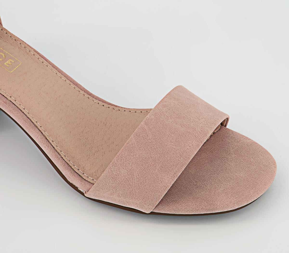 Office Minimum Effort Two Part Low Block Heels Office Minimum Effort Two Part Low Block Heels Nude