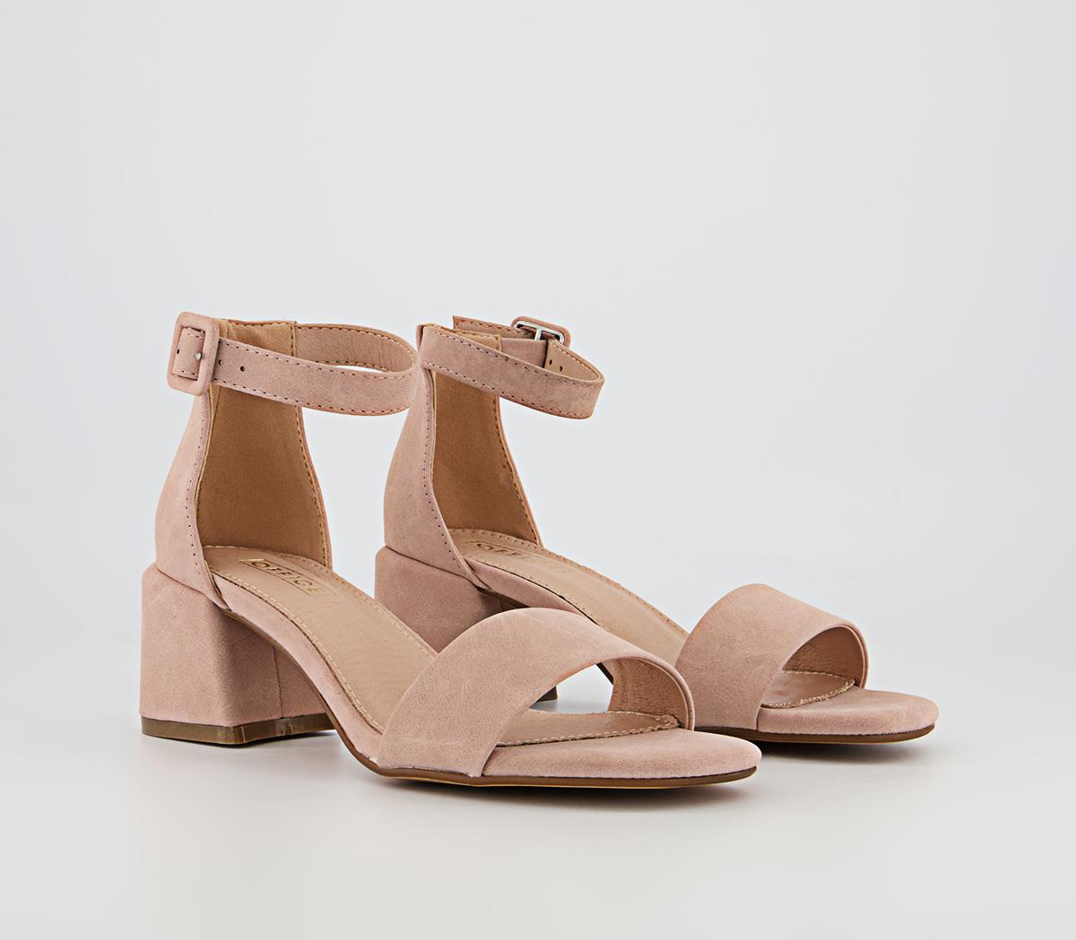 Office Minimum Effort Two Part Low Block Heels Office Minimum Effort Two Part Low Block Heels Nude