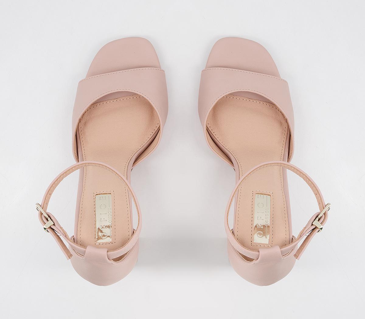 Office Hesitation Easy Two Part Block Heeled Sandals Office Hesitation Easy Two Part Block Heeled Sandals Nude