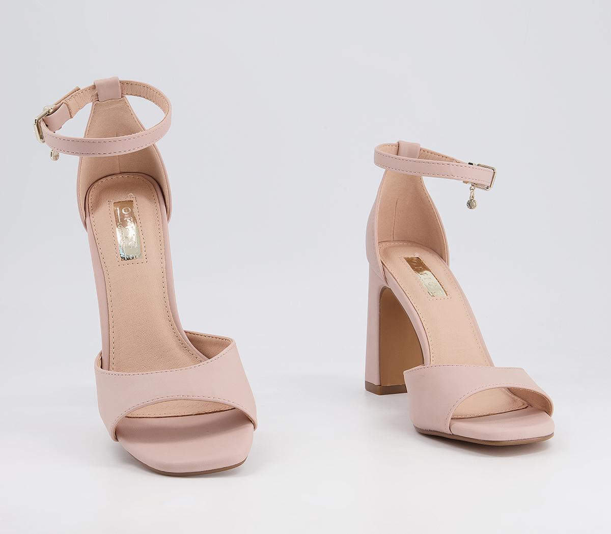 Office Hesitation Easy Two Part Block Heeled Sandals Office Hesitation Easy Two Part Block Heeled Sandals Nude