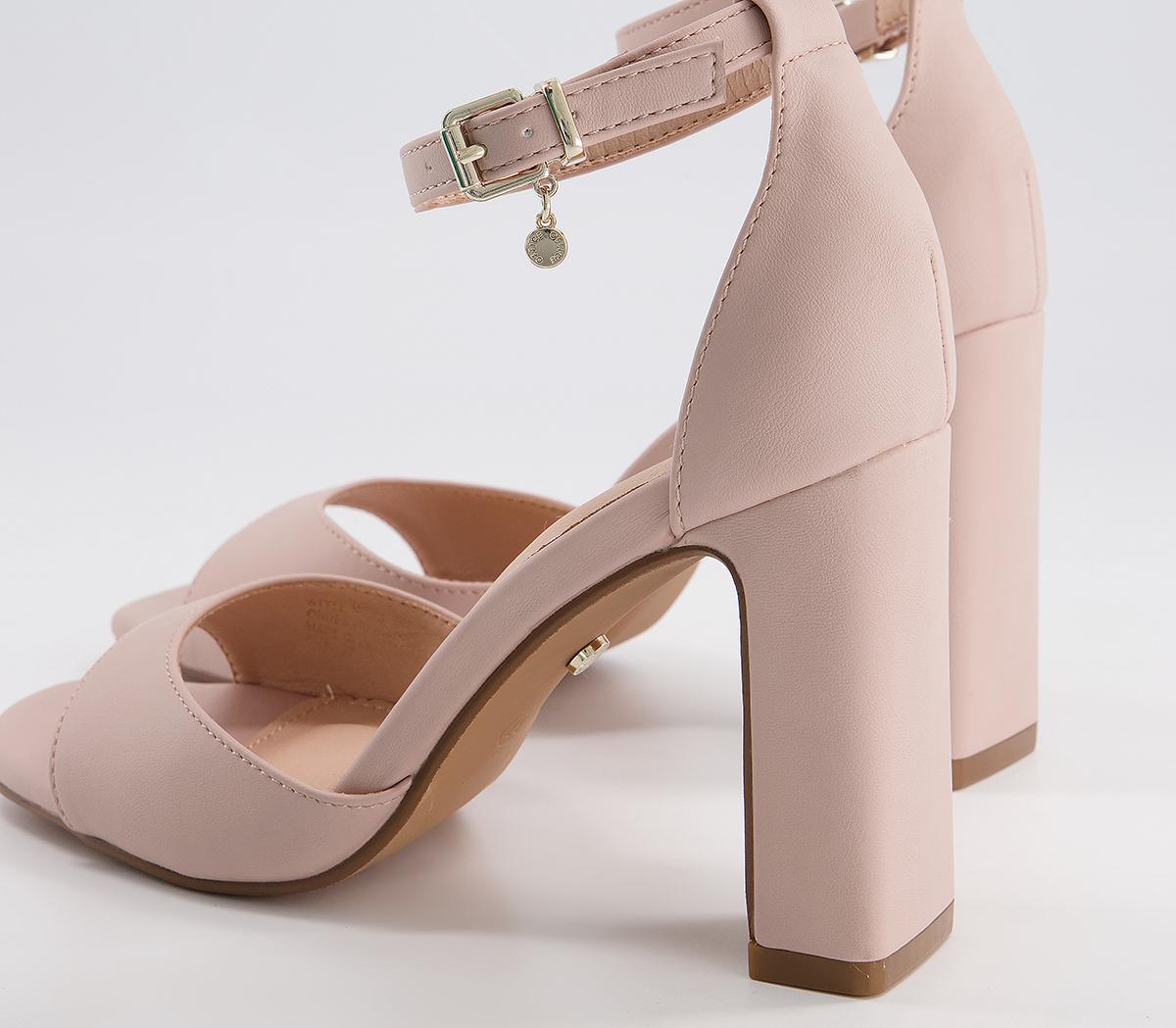 Office Hesitation Easy Two Part Block Heeled Sandals Office Hesitation Easy Two Part Block Heeled Sandals Nude