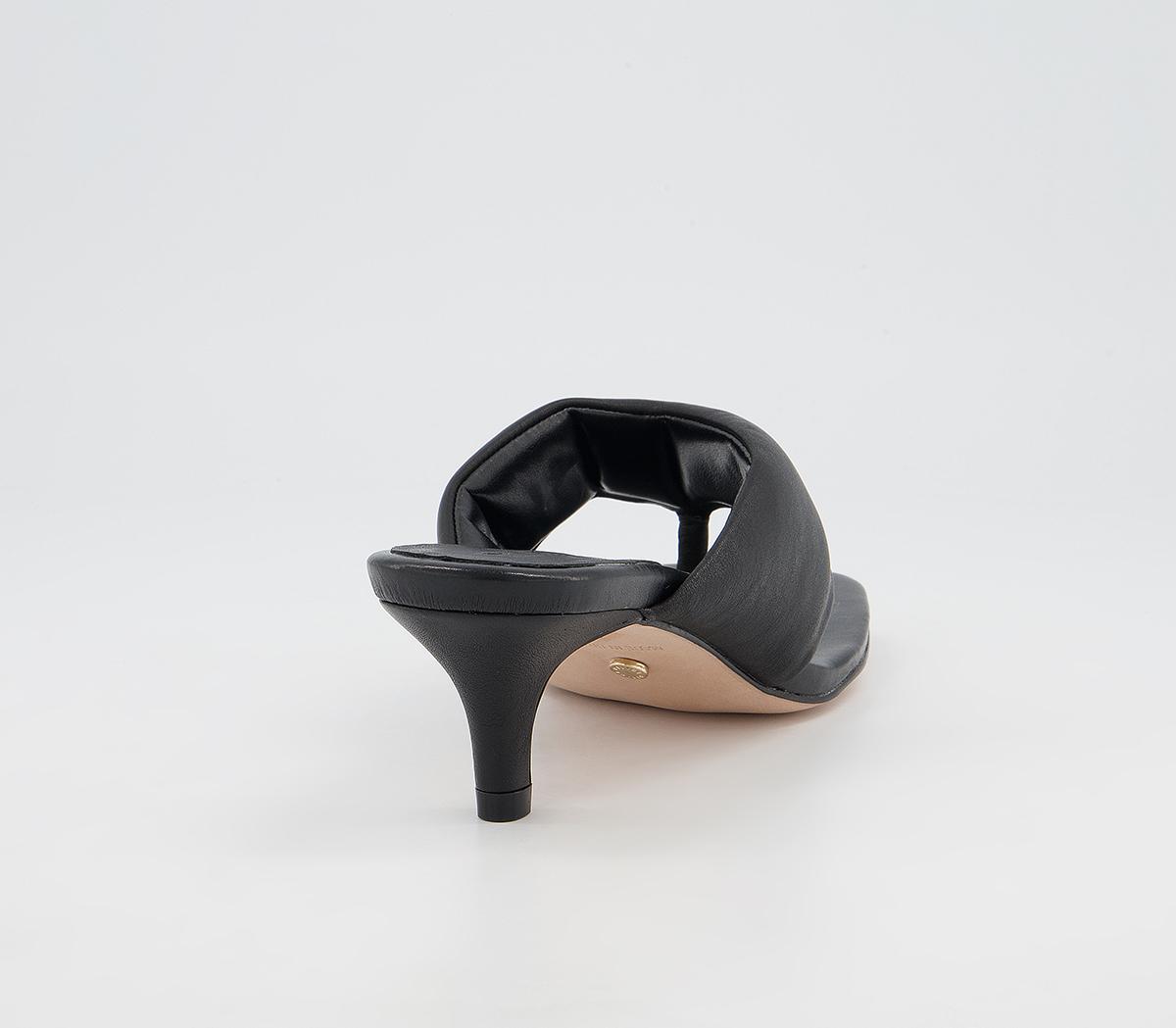 Office Much Wanted Padded Toe Thong Heels Office Much Wanted Padded Toe Thong Heels Black