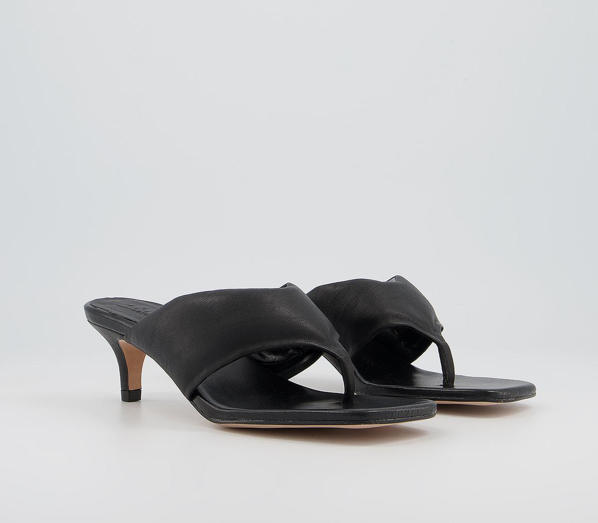 Office Much Wanted Padded Toe Thong Heels Office Much Wanted Padded Toe Thong Heels Black