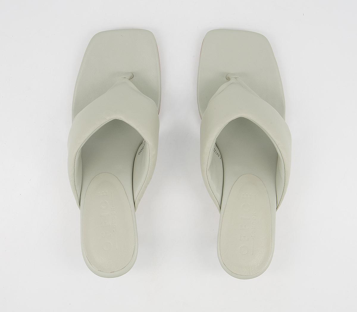 Office Much Wanted Padded Toe Thong Heels Office Much Wanted Padded Toe Thong Heels Sage Grey