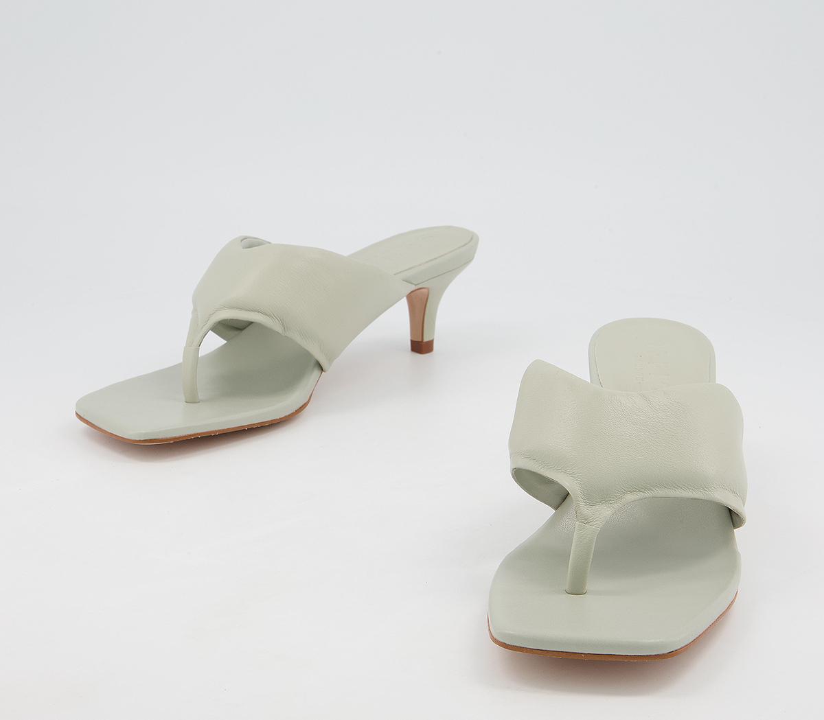 Office Much Wanted Padded Toe Thong Heels Office Much Wanted Padded Toe Thong Heels Sage Grey