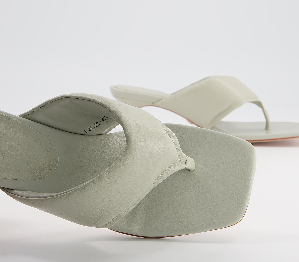 Office Much Wanted Padded Toe Thong Heels Office Much Wanted Padded Toe Thong Heels Sage Grey