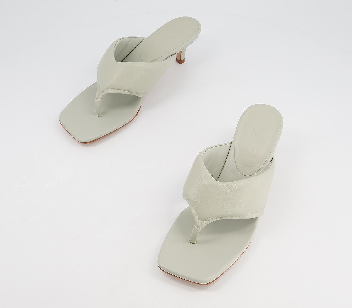 Office Much Wanted Padded Toe Thong Heels Office Much Wanted Padded Toe Thong Heels Sage Grey