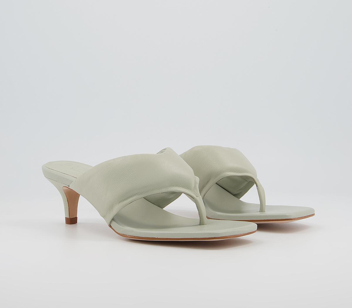 Office Much Wanted Padded Toe Thong Heels Office Much Wanted Padded Toe Thong Heels Sage Grey