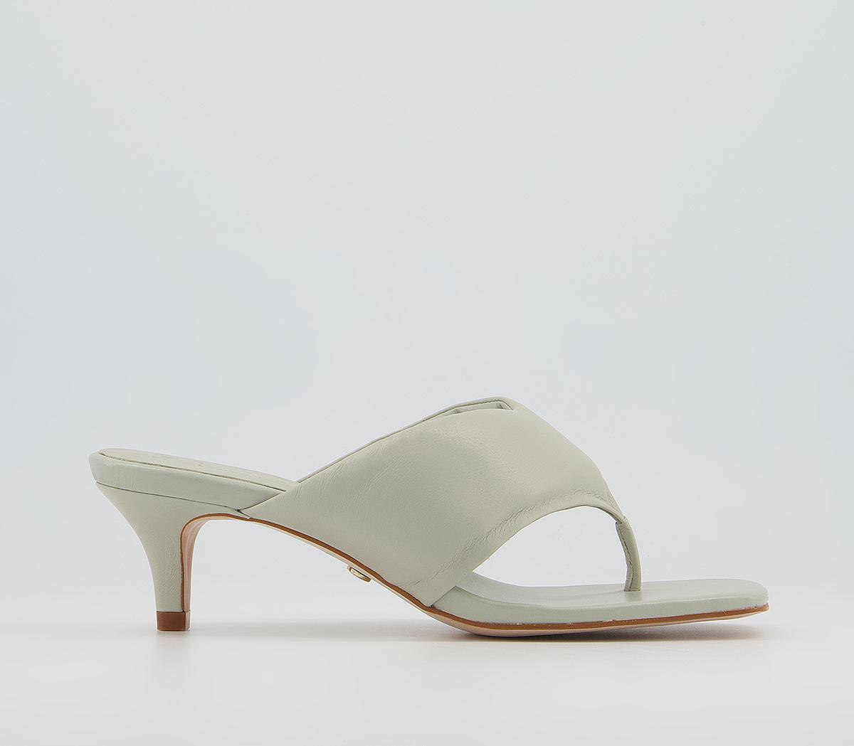 Office Much Wanted Padded Toe Thong Heels Office Much Wanted Padded Toe Thong Heels Sage Grey