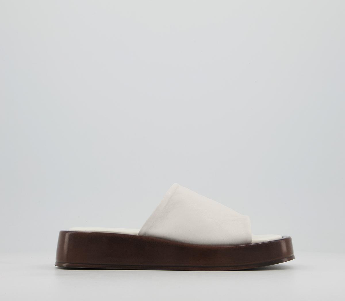 OfficeMind Over Matter Flatform MulesOff White Leather