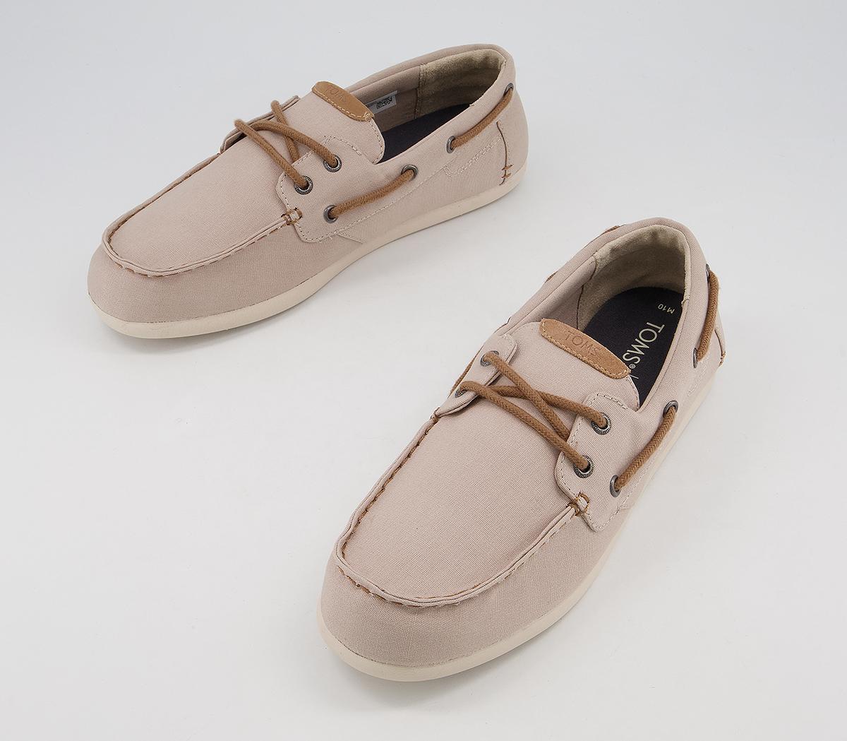 TOMS Claremont Boat Shoes Tan - Boat Shoes