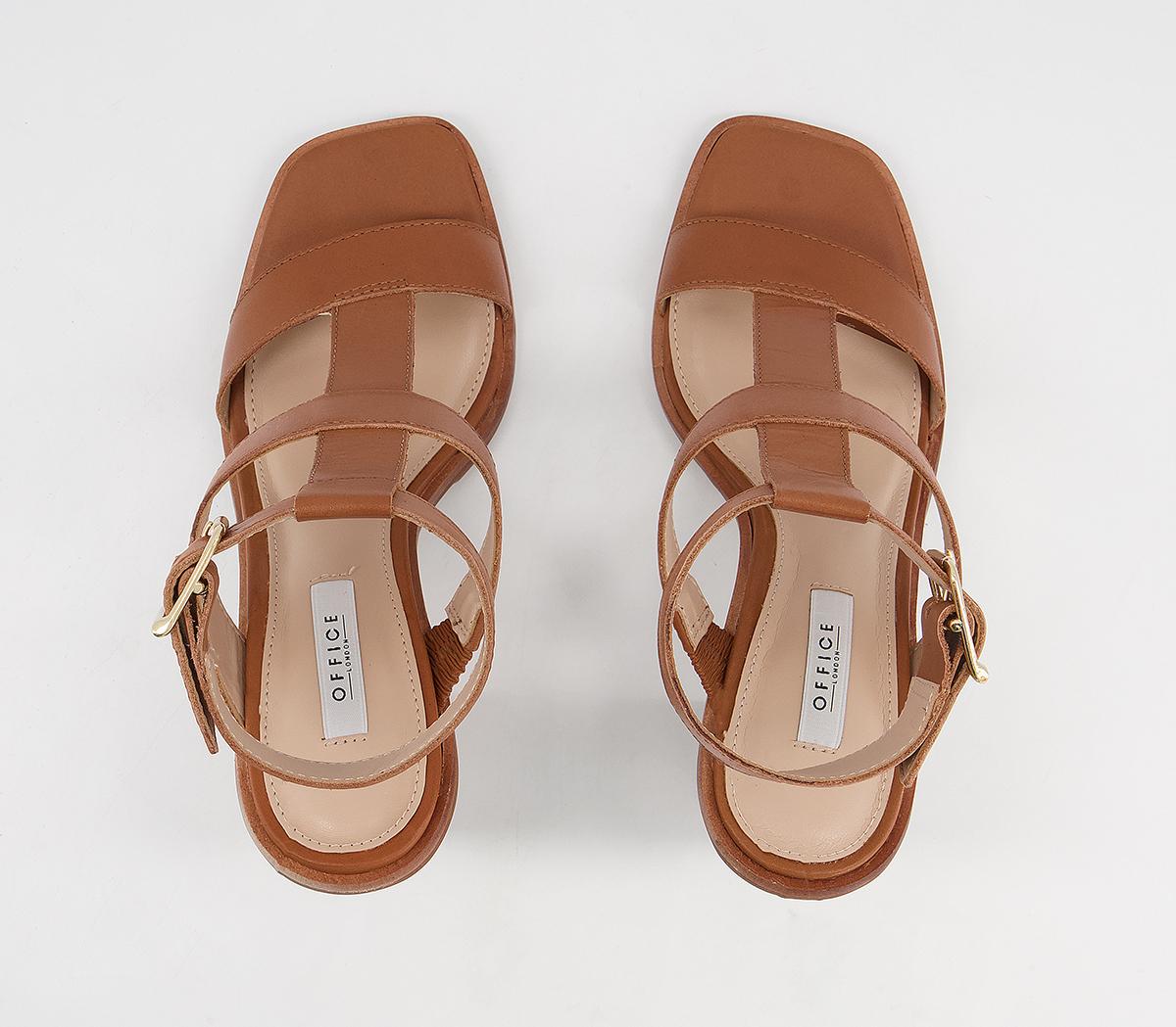 Office Here And Now Gladiator Block Heels Office Here And Now Gladiator Block Heels Tan Leather