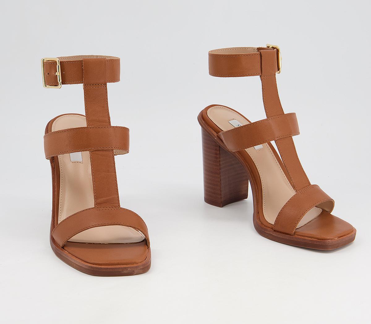 Office Here And Now Gladiator Block Heels Office Here And Now Gladiator Block Heels Tan Leather