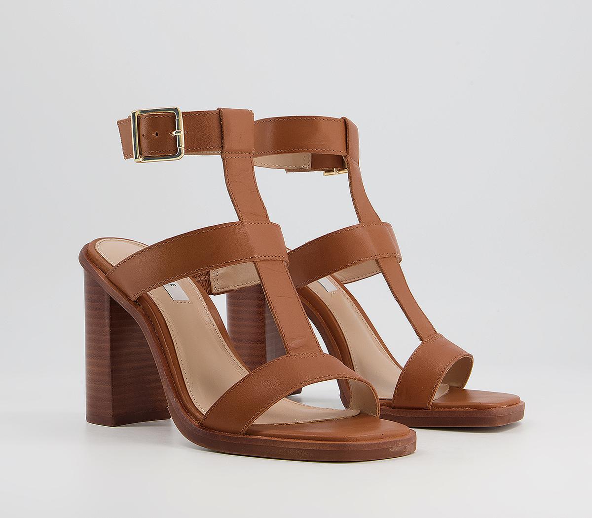 Office Here And Now Gladiator Block Heels Office Here And Now Gladiator Block Heels Tan Leather